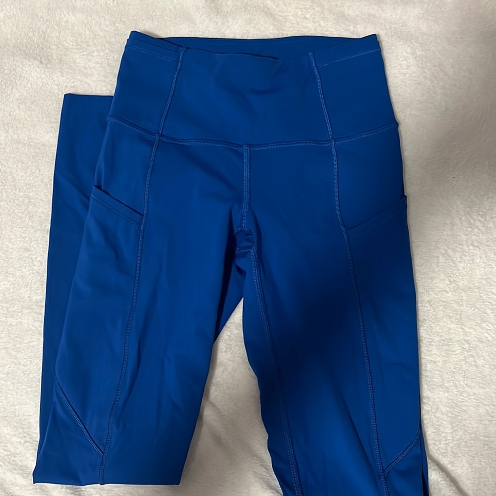lululemon symphony blue fast and free leggings
